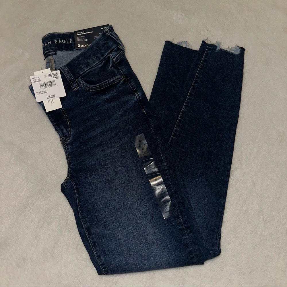 American Eagle Outfitters Women's Midnight Blue Skinny Jeans